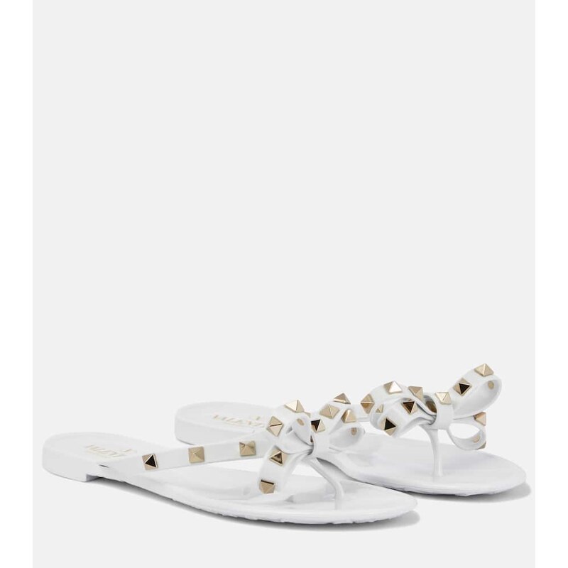 Valentino Garavani Rockstud PVC thong sandals