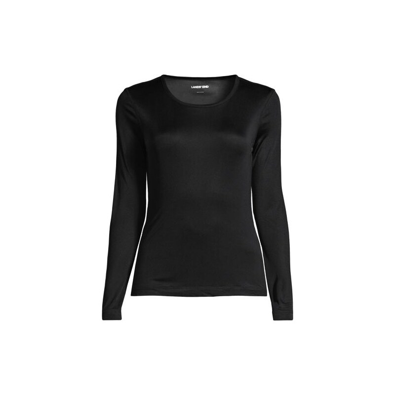 Lightweight Silk Interlock Crew Neck Top, Women, size: XL,