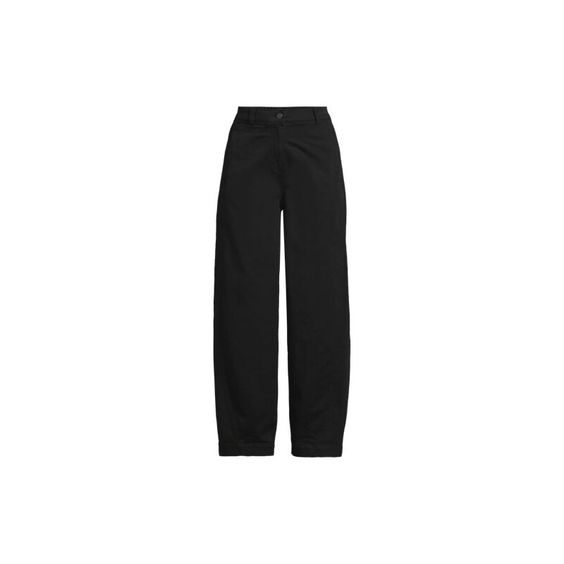 Barrel Leg Cropped Chinos, Women, size: 14, regular, Black,