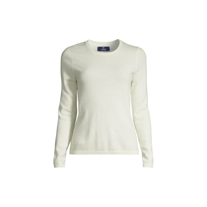 Crew Neck Cashmere Jumper, Women, size: XS, petite, Ivory,
