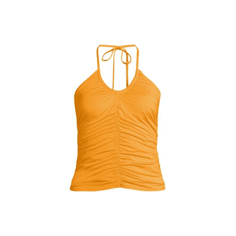 Convertible Ruched Halter Tankini Top, Women, size: 14-16, regular, 115456212