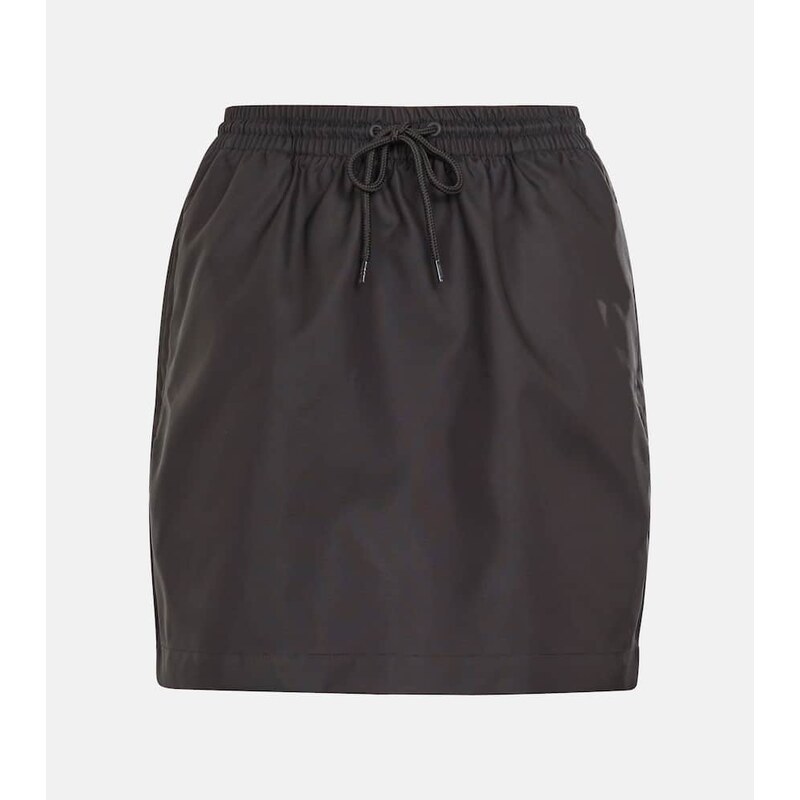 Wardrobe.NYC High-rise drawstring miniskirt