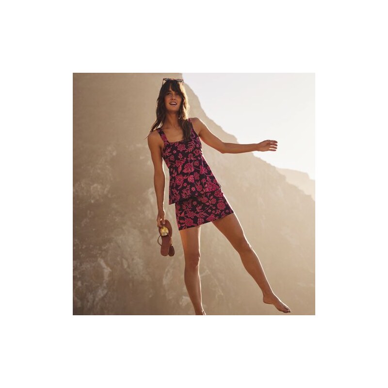 Flutter Tankini Top, Women, size: XS, regular, Purple, Spandex