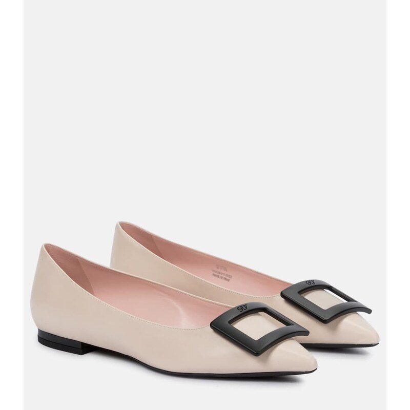 Roger Vivier Gommettine leather ballet flats