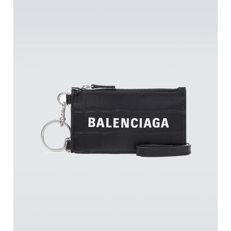 Balenciaga Cash card case on keyring