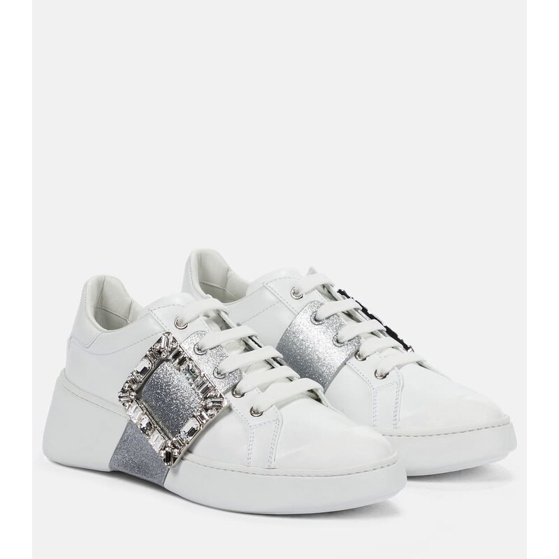 Roger Vivier Viv Skate leather sneakers