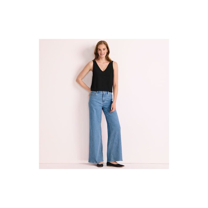 Recover Extra Wide Leg Jeans, High Waisted, Women, size: 8,