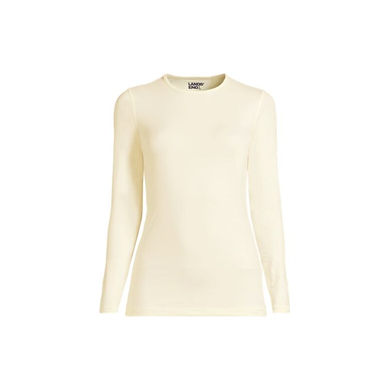 Cosy Thermaskin Crew Neck Thermal Top, Women, size: 24-26, plus, Ivory 115198955