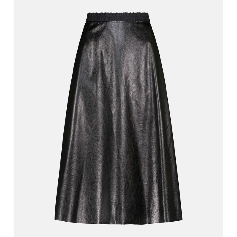 Moncler Faux midi skirt