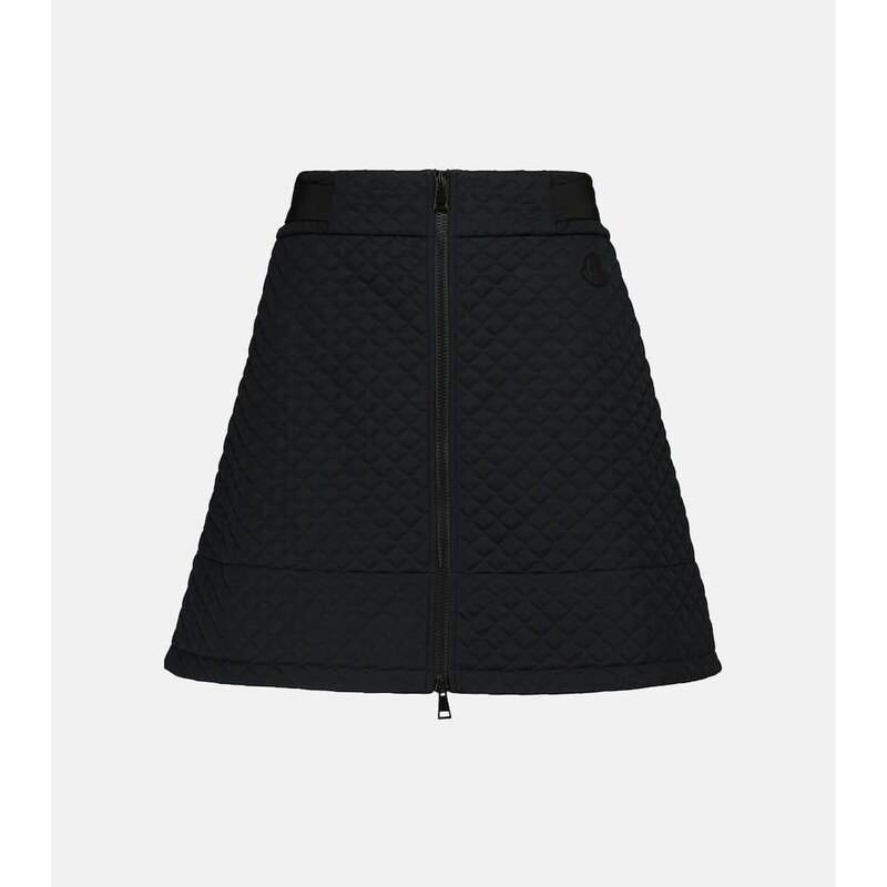 Moncler High-rise quilted miniskirt
