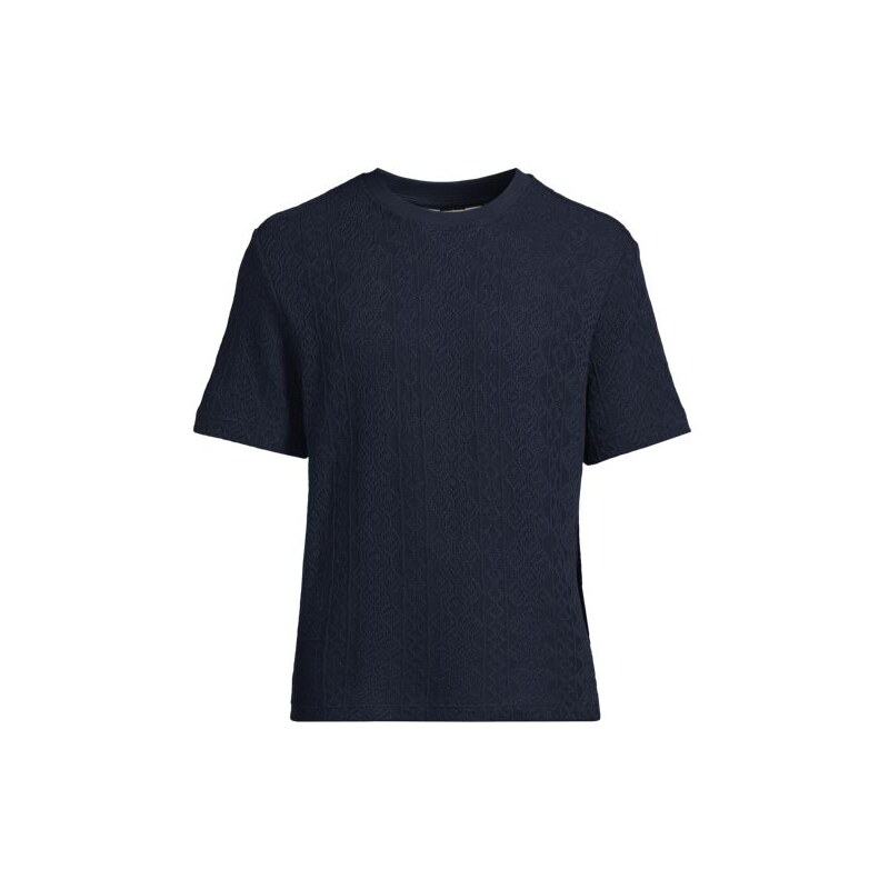 Short Sleeve Textured Jersey T-Shirt, Men, size: M, regular,