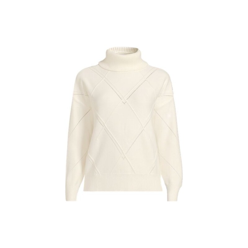 Silk Touch Roll Neck Sweater, Women, size: M, petite, Ivory,