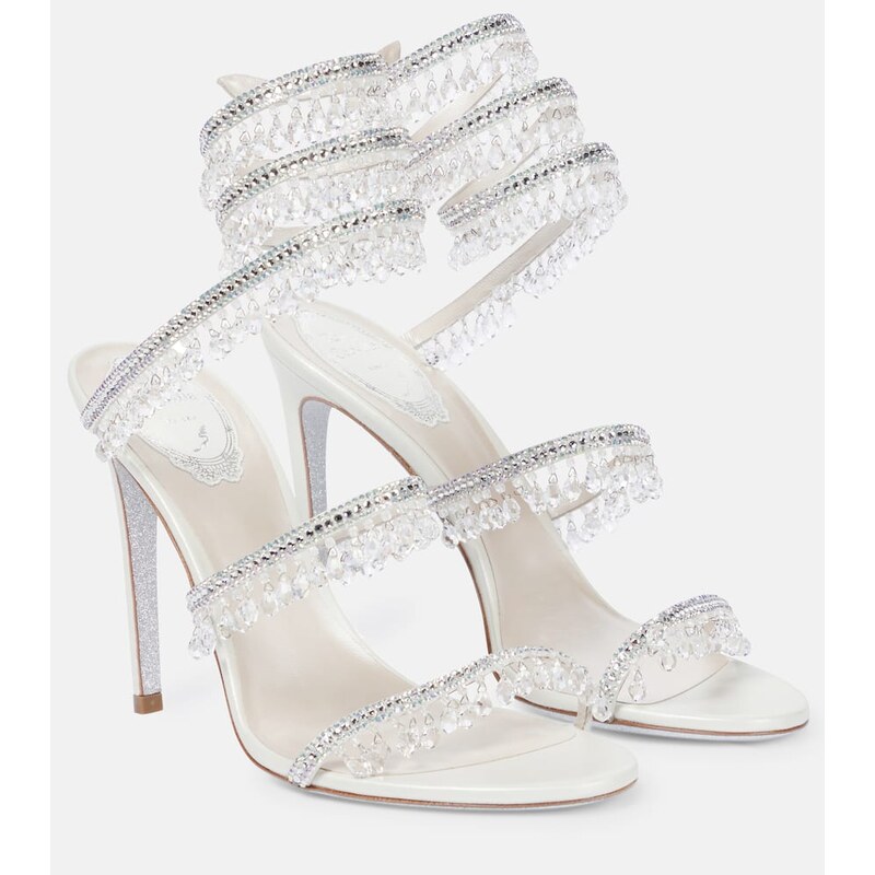 Rene Caovilla Chandelier embellished leather sandals