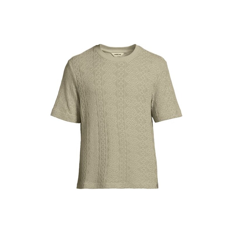 Short Sleeve Textured Jersey T-Shirt, Men, size: M, regular,