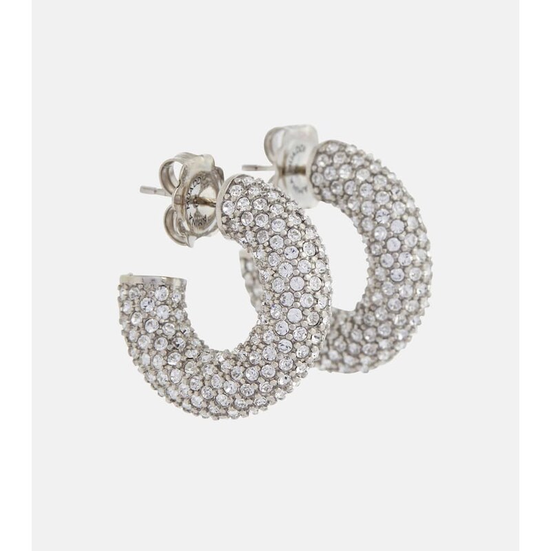 Amina Muaddi Cameron Mini embellished earrings