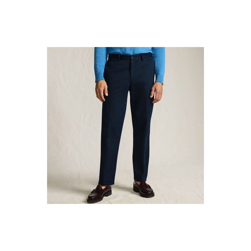 Flat Front Non-iron Chinos, Comfort Waist, Men, size: 35,