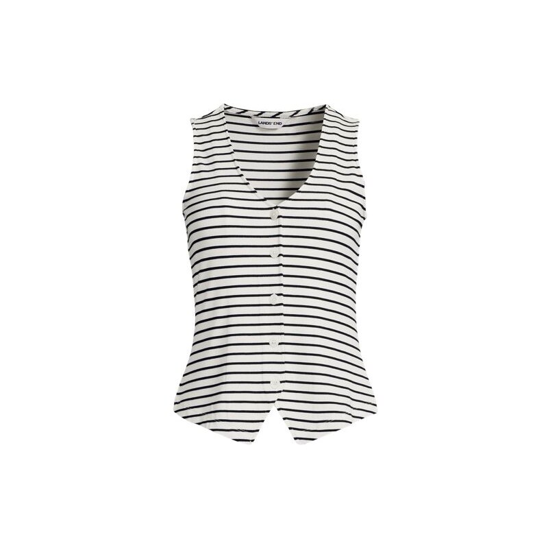 Drapey Rib Waistcoat, Women, size: L, regular, Ivory, Spandex
