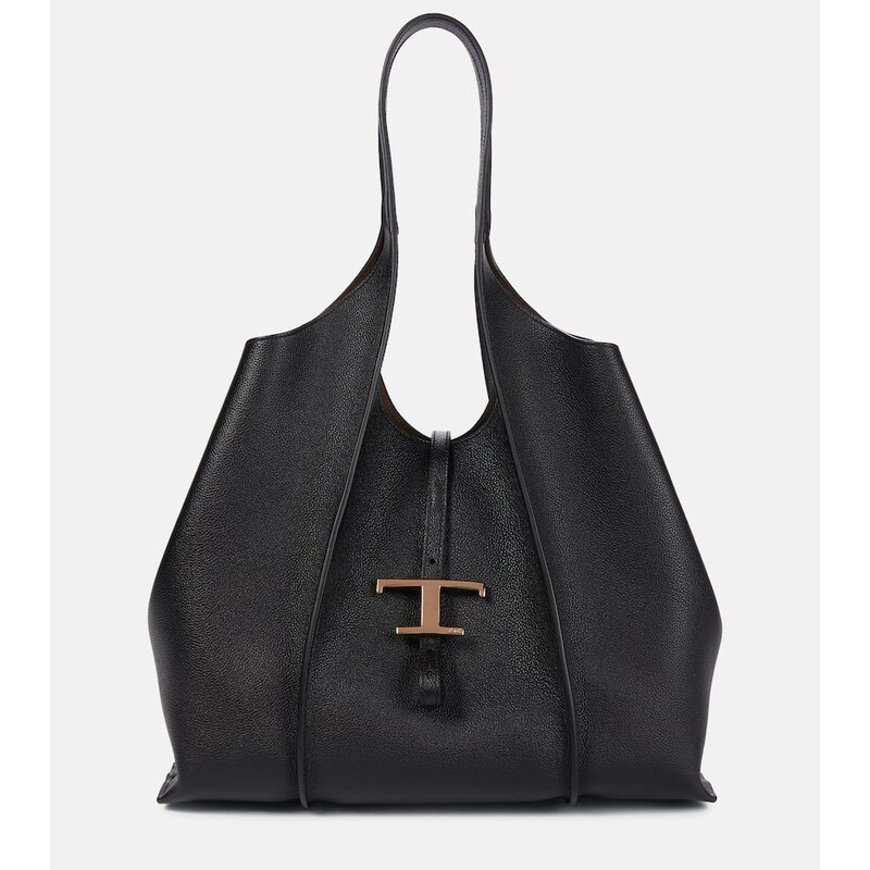 Klasická černá kabelka z kůže Tods Timeless Medium