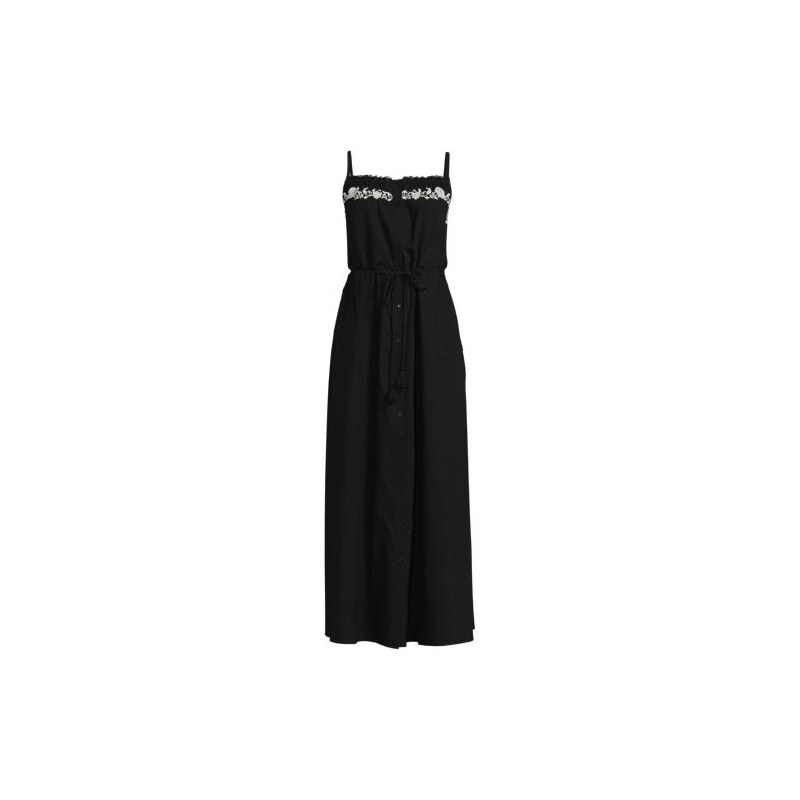 Embroidered Midi Dress, Women, size: 10, regular, Black, Cotton, by 113266210