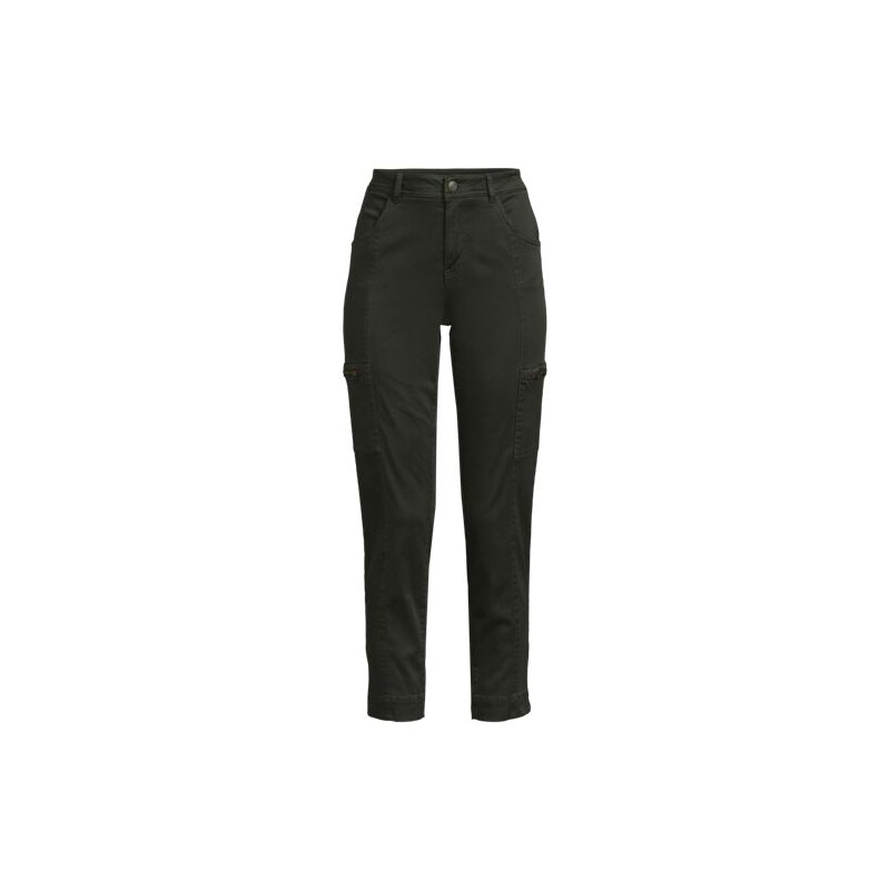7/8 Slim Leg Cargo Chinos, Women, size: 10, petite, Green, Cotton 115261938