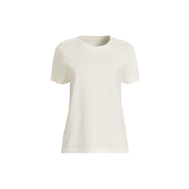 Supima Short Sleeve Crew Neck T-shirt, Women, size: 1X, plus,