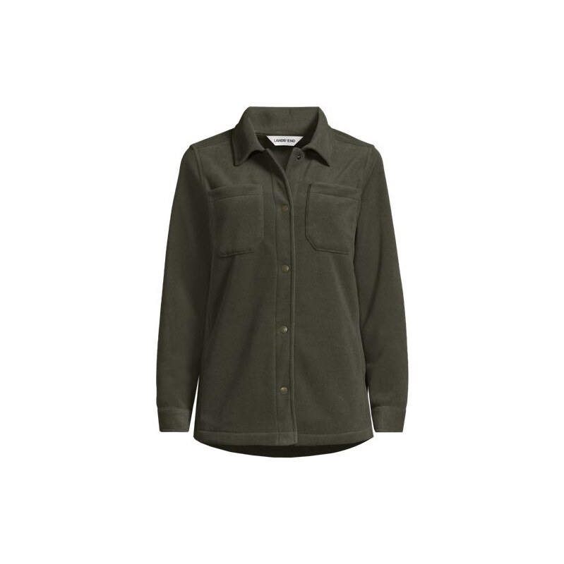 Anyweather Fleece Overshirt, Women, size: 14-16, regular, Green, 115525943
