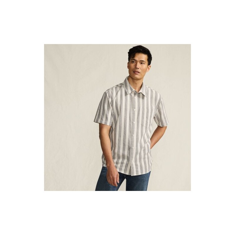 Soft Ease Linen Blend Short Sleeve Shirt, Men, size: XXL,