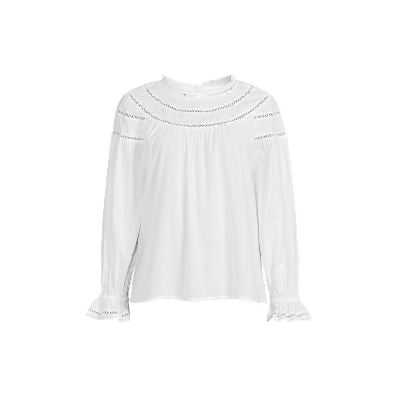 Cotton Modal Voile Top, Women, size: XL, regular, White, Cotton