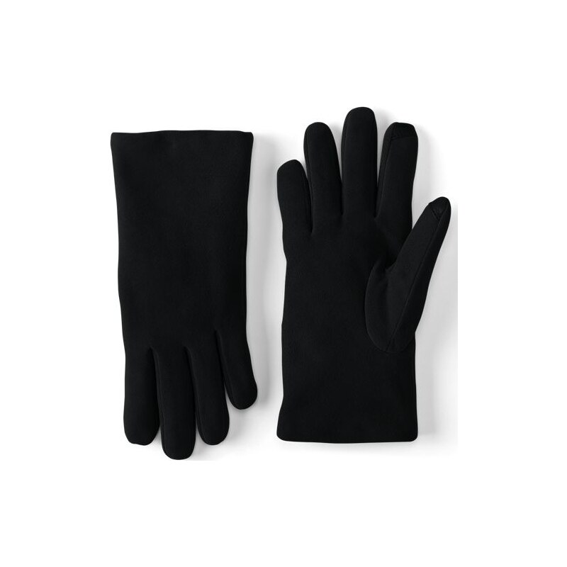 Touchscreen Suede Gloves, Women, size: S, regular, Black,
