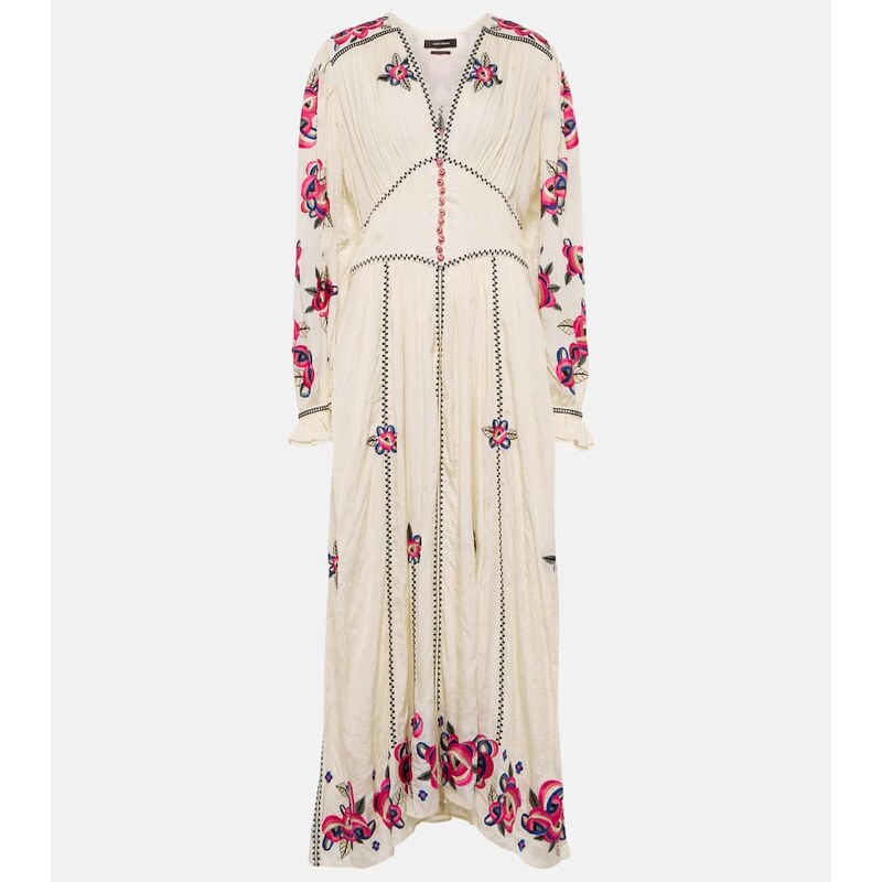 Isabel Marant Moyrae floral silk maxi dress