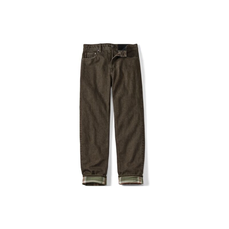Stretch Comfort Waist, Classic Fit, Flannel Lined Jeans, Men,
