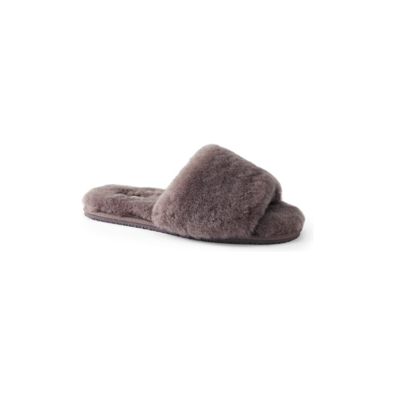 Sheepskin Slider Slippers, Women, size: 5, regular, Purple, Shearling, 115236738