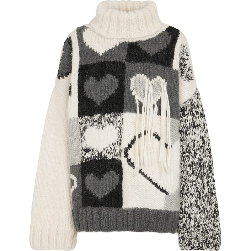 Joseph Intarsia wool-blend sweater
