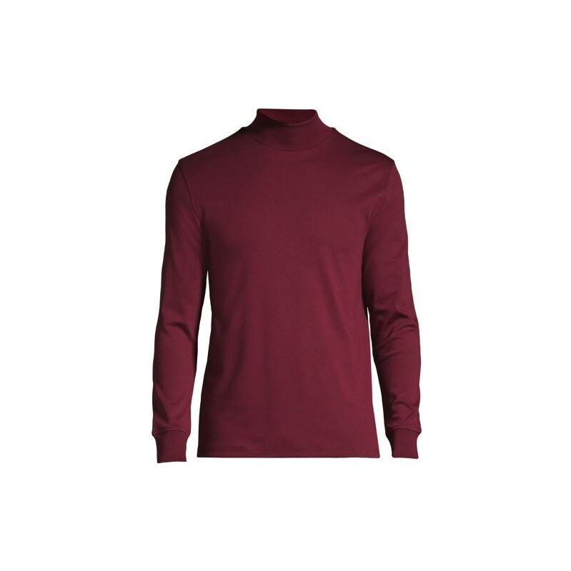 Supima Jersey Polo Neck, Men, size: XL, regular, Red, Cotton, by