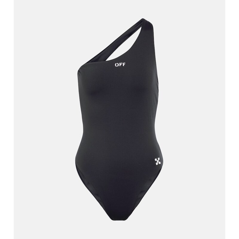 Off-White Logo one-shoulder swimsuit