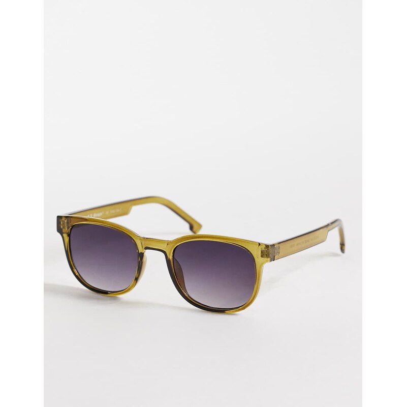AJ Morgan hill street rectangular sunglasses in olive green