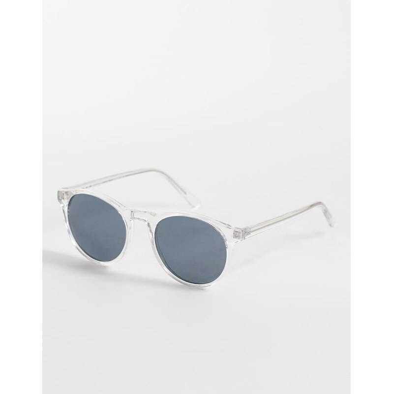 AJ Morgan grad school round sunglasses in crystal - NOC-Clear 113268655
