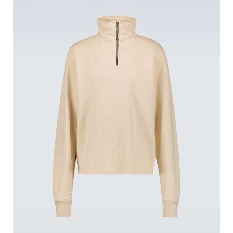 Les Tien Cotton jersey half-zip sweatshirt