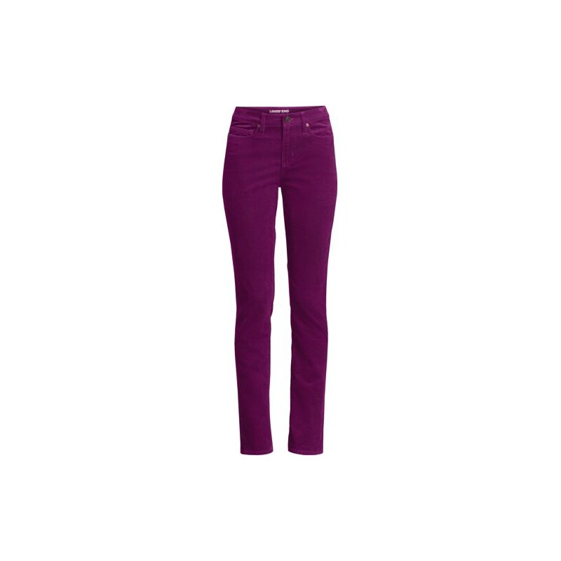 Straight Leg Needlecord Jeans, Mid Rise, Women, size: 28/28,