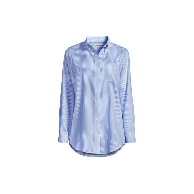 Non-Iron Boyfriend Fit Oxford Shirt, Women, size: M, regular,