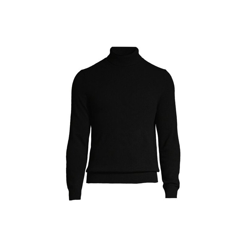Roll Neck Cashmere Jumper, Men, size: M, regular, Black,