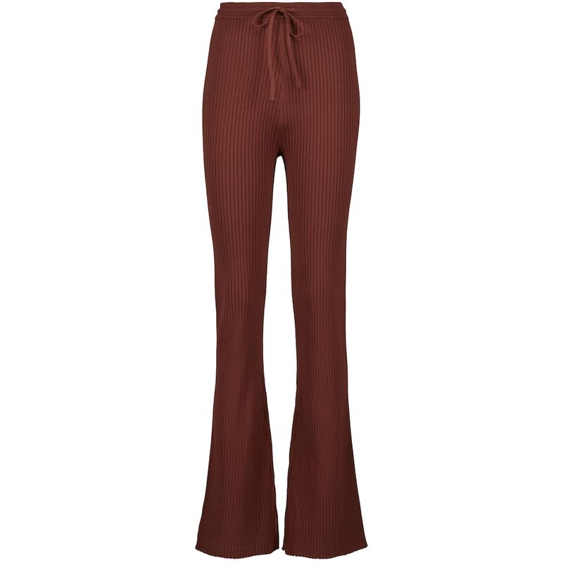 Nanushka Cornelie ribbed-knit high-rise pants