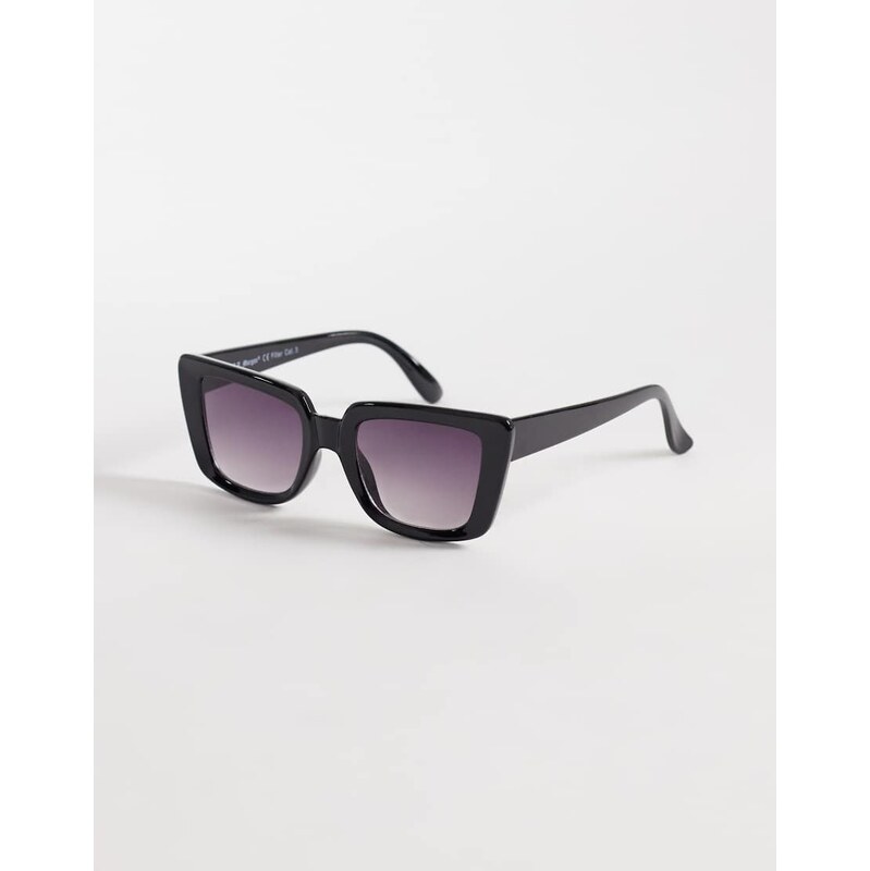 AJ Morgan winners circle large square sunglasses in black with