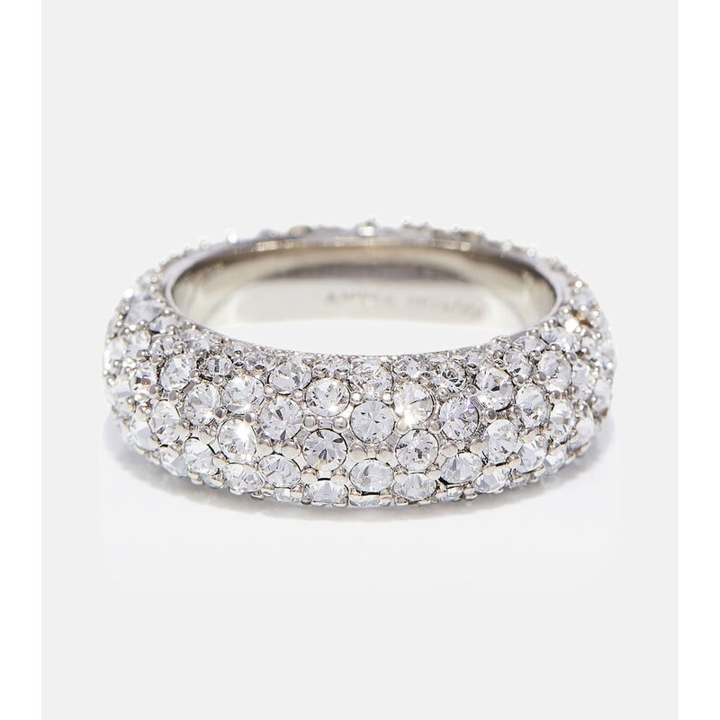 Amina Muaddi Cameron crystal-embellished ring