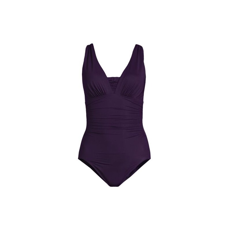 Long Grecian V-neck Slender Swimsuit, Women, size: 10, regular,