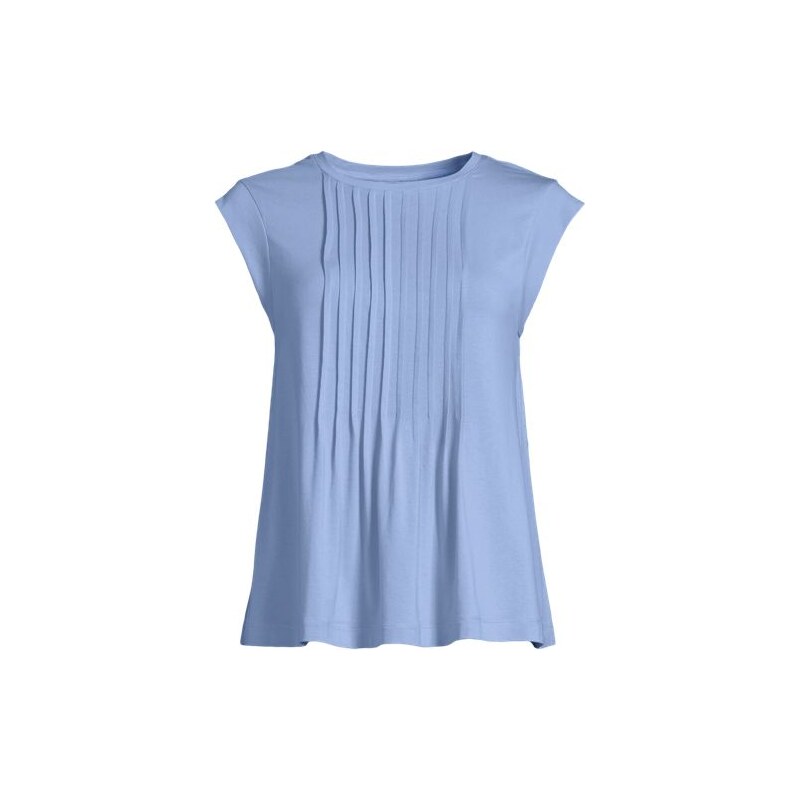 Cap Sleeve Cotton Modal Pintuck Swing Top, Women, size: 20-22, plus, 115261998