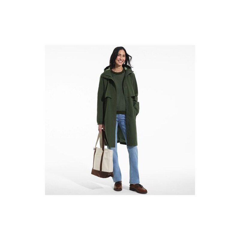 Squall Waterproof Packable Long Raincoat, Women, size: 10-12, regular, 115741442