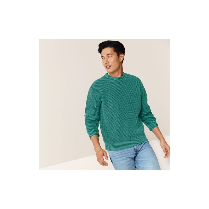 Garment Dyed Cotton Drifter Jumper, Men, size: XL, regular, Blue