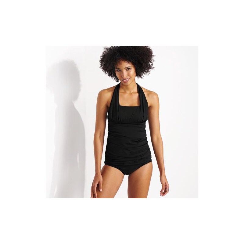 Halter Neck Tankini Top, Women, size: 8, regular, Black, Poly-blend 113266794