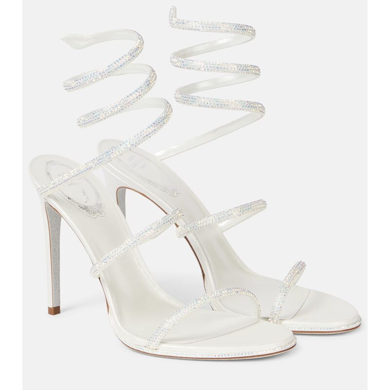 Rene Caovilla Cleo embellished leather sandals